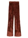 Aya Muse Knitted Trousers In Rust