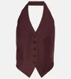 Aya Muse Deneva Vest In Burgundy