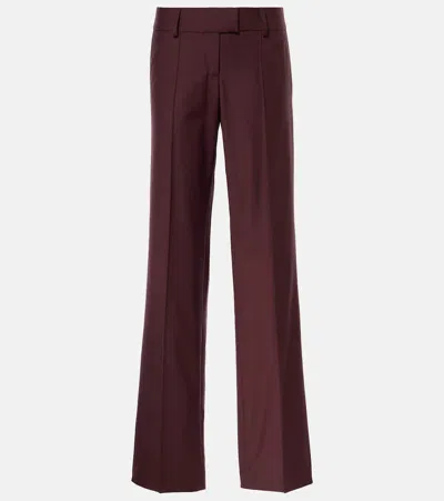 Aya Muse Deneva Wide-leg Pants In Burgundy