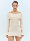 Aya Muse Deva Mini Dress In Beige