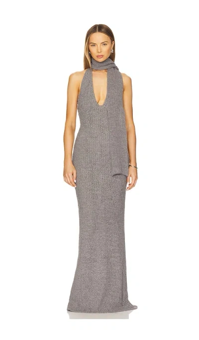 Aya Muse Eden Maxi Dress In Grey