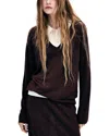 Aya Muse Eirae Linen Blend Top In Transparent