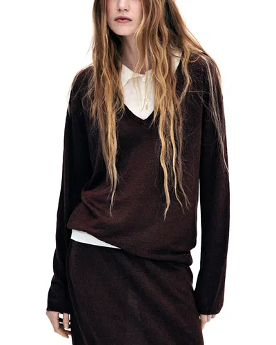 Aya Muse Eirae Linen Blend Top In Transparent