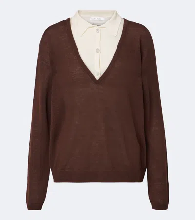 Aya Muse Pullover Eirae Aus Einem Leinengemisch In Brown