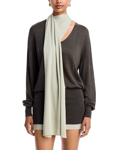 Aya Muse Elar Mini Dress In Gray