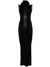 Aya Muse Elara Gown In Black