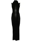 Aya Muse Elara Gown In Black