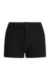 Aya Muse Erida Knit Silk-blend Shorts In Schwarz