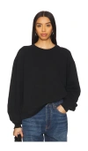 Aya Muse Everyday Crewneck Sweatshirt In 黑色