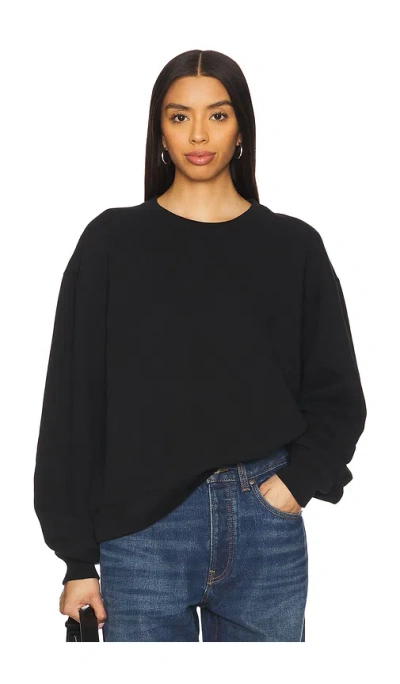 Aya Muse Everyday Crewneck Sweatshirt In 黑色