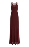 Aya Muse Exclusive Fynn Knit Maxi Dress In Red