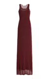 Aya Muse Exclusive Fynn Knit Maxi Dress In Red