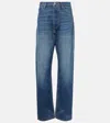 Aya Muse Faded Straight Jeans In Blau