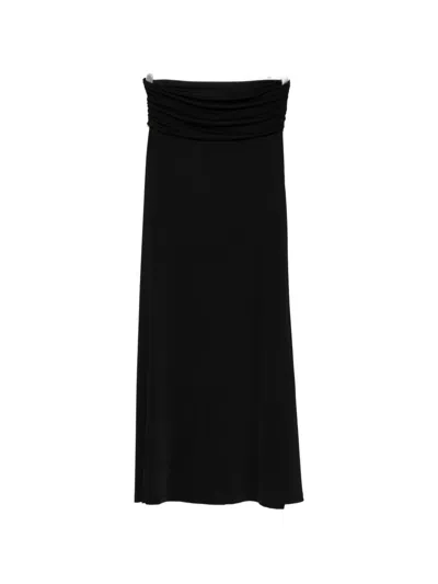 Aya Muse Feyra Ruched Skirt In Black