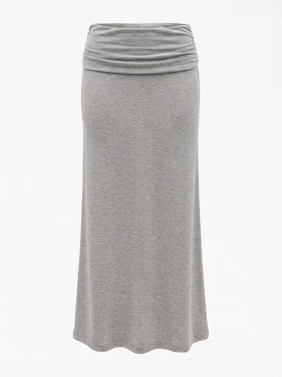 Aya Muse Feyra Ruched Skirt In Gray