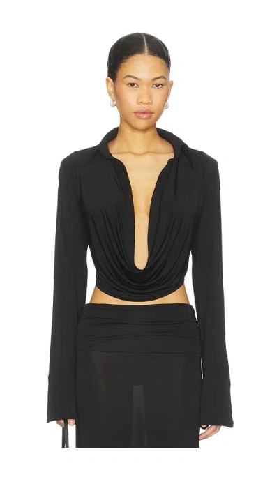 Aya Muse Feyra Top In Black