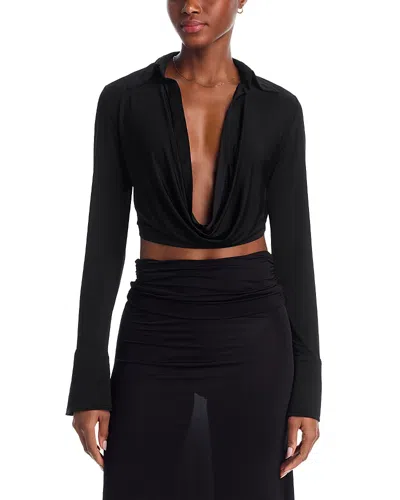 Aya Muse Feyra Top In Black
