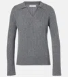 AYA MUSE GAIA CASHMERE POLO SWEATER