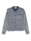Aya Muse Blue Knit Button Up Cardigan In Blau