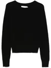 Aya Muse Ribbed-knit Sweater In Black