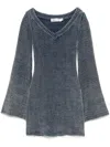 Aya Muse Gestricktes Minikleid In Blue