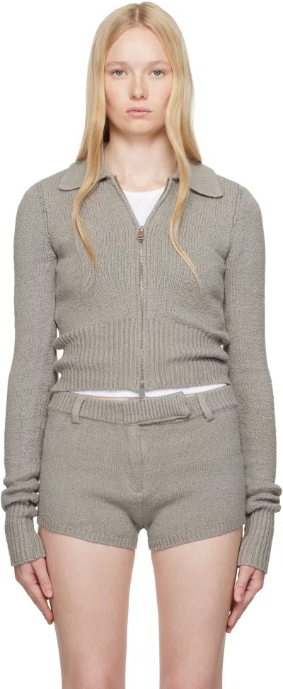 Aya Muse Gray Ivy Sweater In Steel Gray