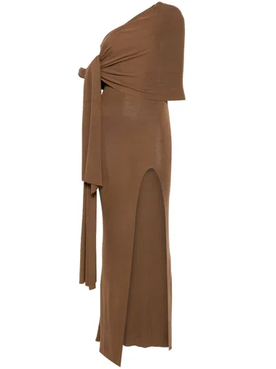 Aya Muse Hale Maxi Dress In Brown