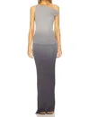 Aya Muse Hali Gradient-effect Dress In Gray