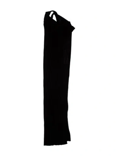 Pre-owned Aya Muse Halterneck Long Dress W/ Tags In Black