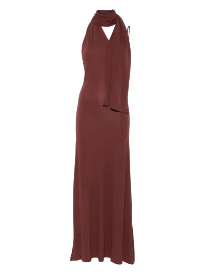 AYA MUSE HALTERNECK MAXI DRESS