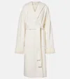 Aya Muse Hooded Wool And Cashmere Coat In White