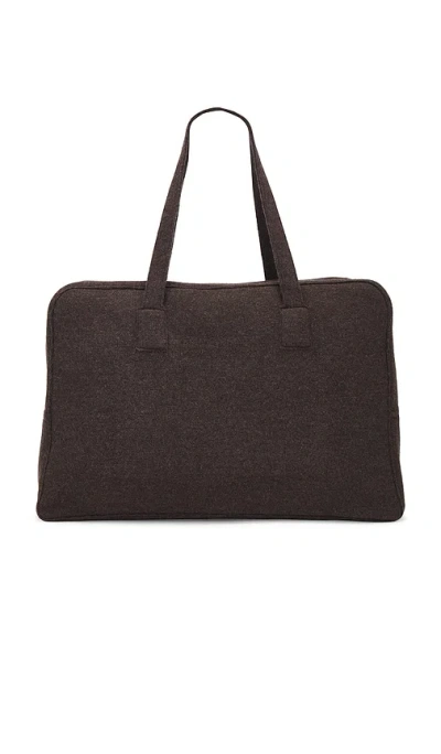Aya Muse Jacques Zipper Duffle In 차코