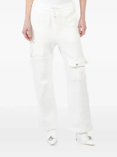 Aya Muse Jersey Cargo Trousers In White