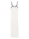 Aya Muse Jersey Midi Dress In White