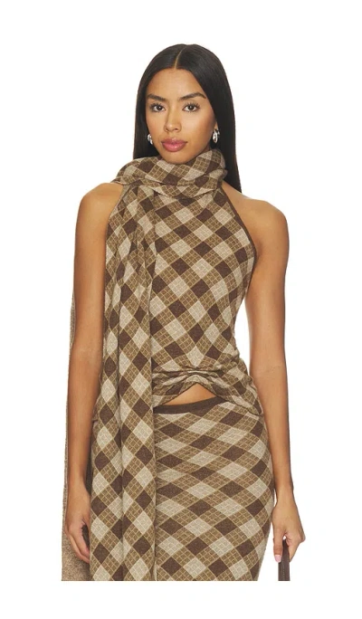 Aya Muse Kae Top In Brown