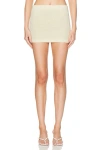 Aya Muse Kivu Knitted Miniskirt In Sage