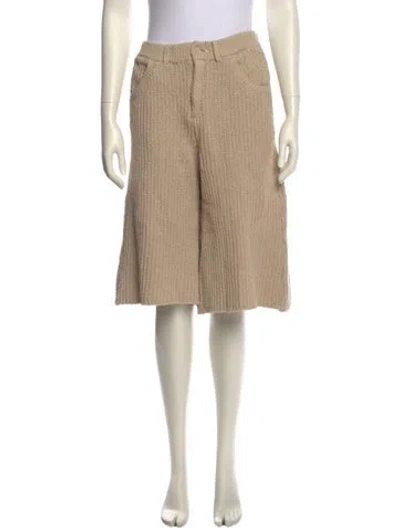 Pre-owned Aya Muse Knee-length Shorts In Neutral