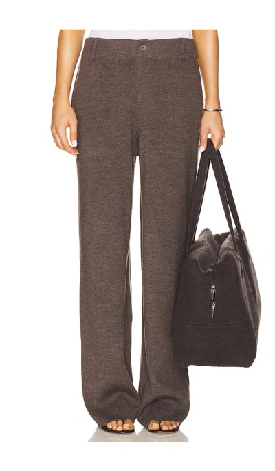 Aya Muse Knit Trousers In Taupe