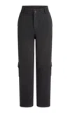 Aya Muse Knit Wool-blend Cargo Pants In Gray