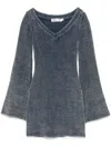 Aya Muse Gestricktes Minikleid In Blue