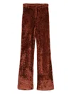 Aya Muse Knitted Trousers In Brown