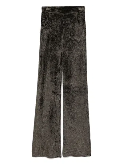 Aya Muse Knitted Trousers In Green