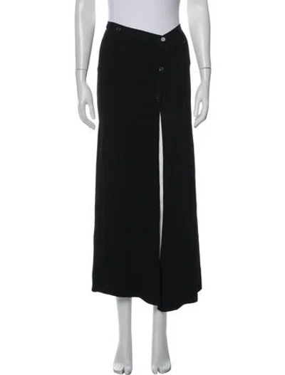 Pre-owned Aya Muse Long Skirt In Black