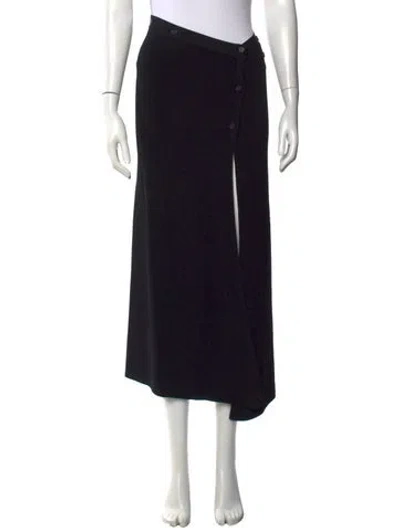 Pre-owned Aya Muse Long Skirt In Black