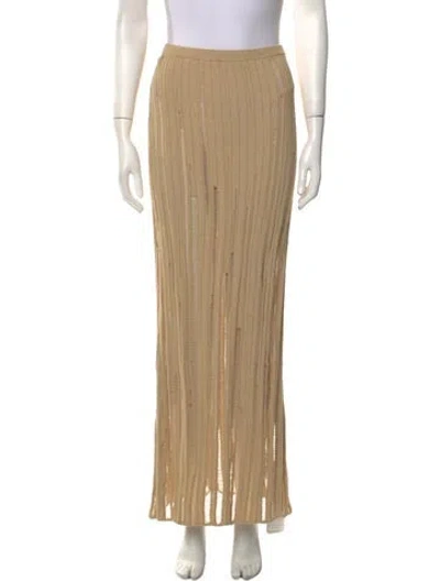 Pre-owned Aya Muse Long Skirt In Neutral