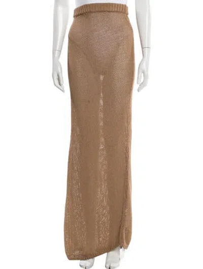Pre-owned Aya Muse Long Skirt In Neutral