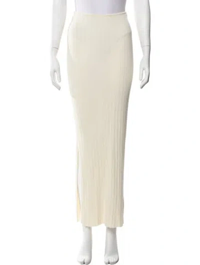 Pre-owned Aya Muse Long Skirt In Neutrals