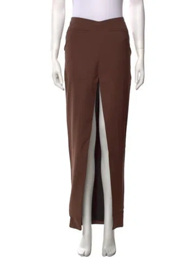 Pre-owned Aya Muse Long Skirt W/ Tags In Brown