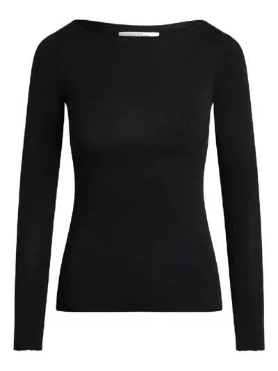 AYA MUSE LONG-SLEEVE BOAT-NECK TOP