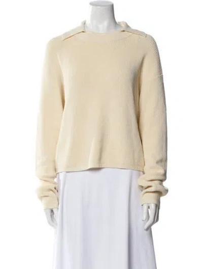 Pre-owned Aya Muse Long Sleeve Sweatshirt In Neutral